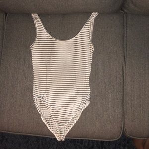 Striped bodysuit